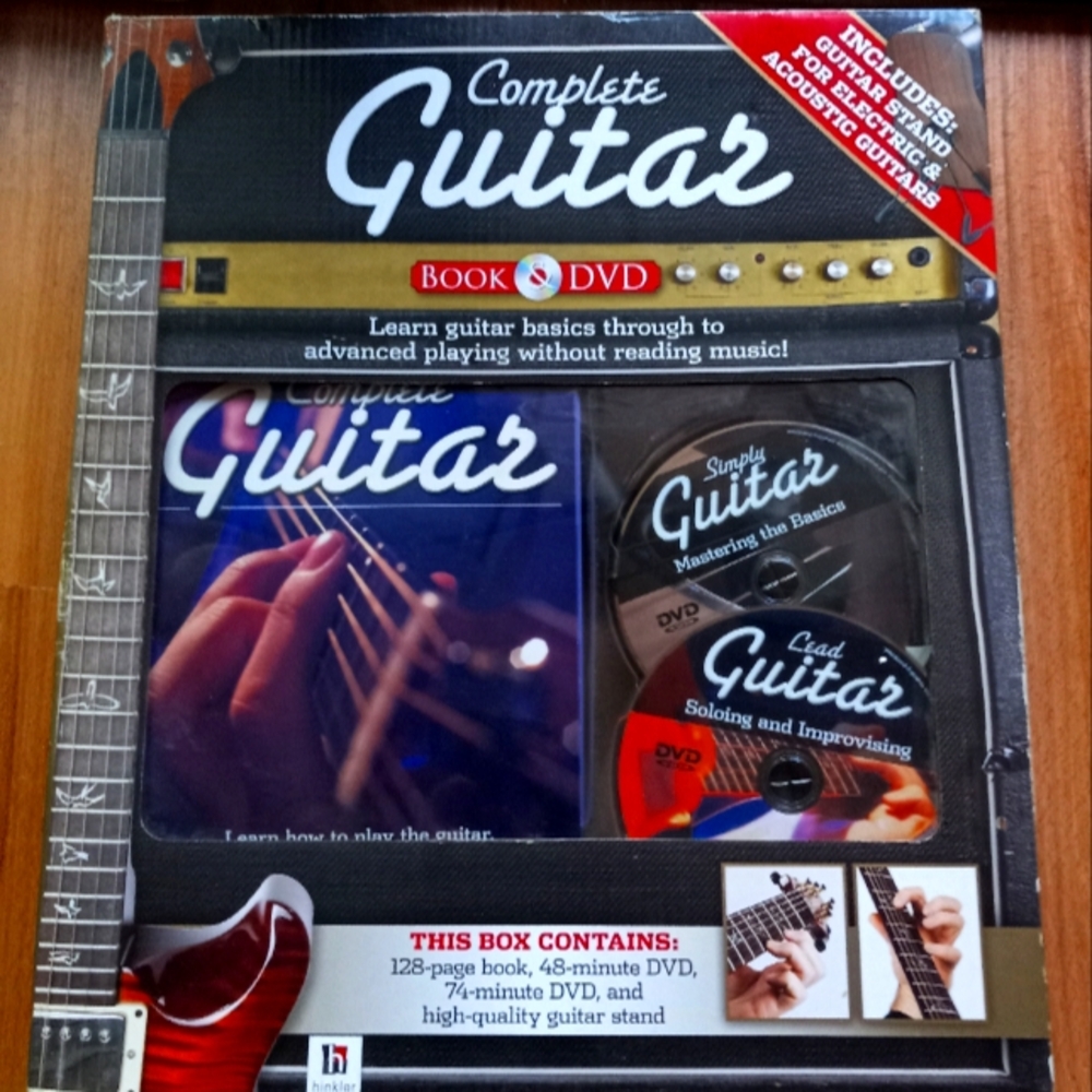 NIB Complete Guitar Book & DVD kit